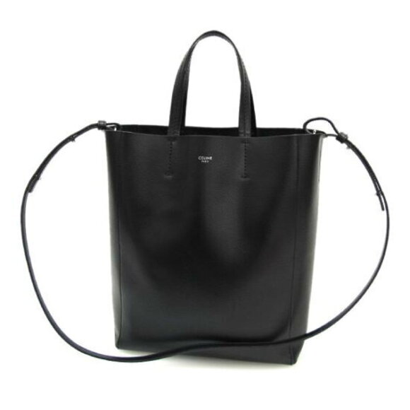 Celine Handbags - Celine Vertical Cabas Grained Calfskin Leather Shoulder Bag